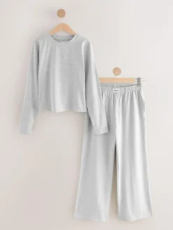 Discount self. Grey Long Sleeve Pyjamas