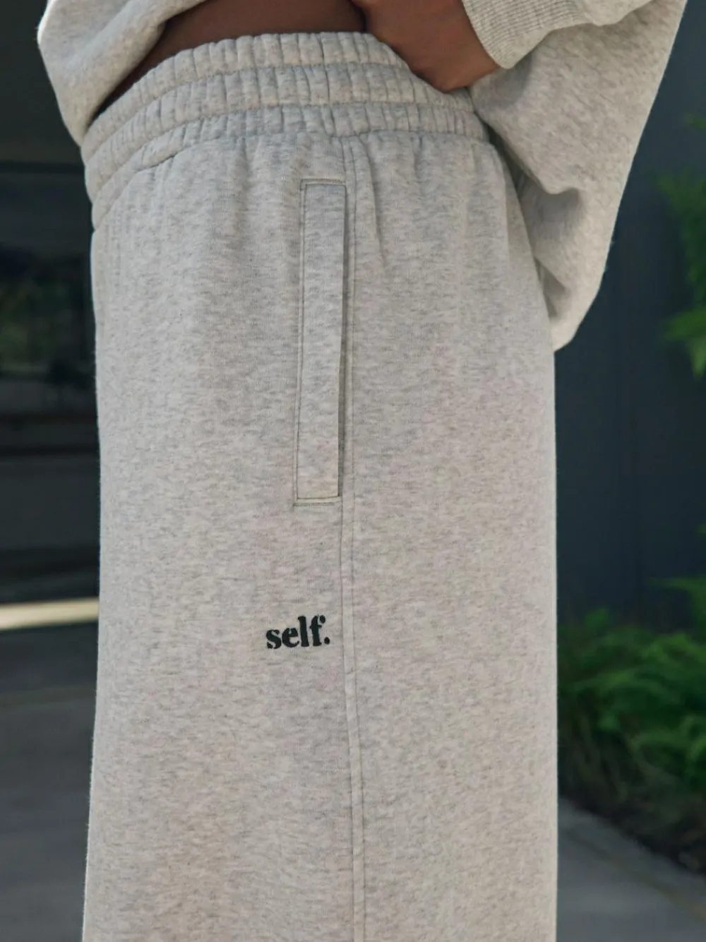 self. Grey Wide Leg Joggers^Women Loungewear