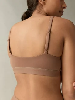 Hot self. Bralette Bra Mocha Nude