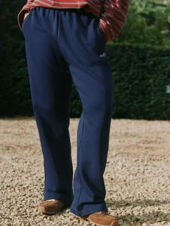 New self. Navy Wide Leg Joggers