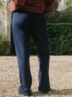 New self. Navy Wide Leg Joggers