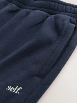 New self. Navy Wide Leg Joggers