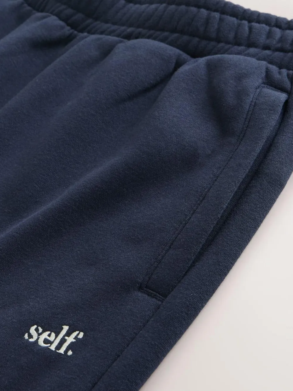 New self. Navy Wide Leg Joggers