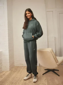 Online self. Cuffed Joggers Teal Blue