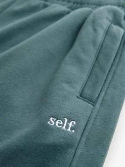 Online self. Cuffed Joggers Teal Blue