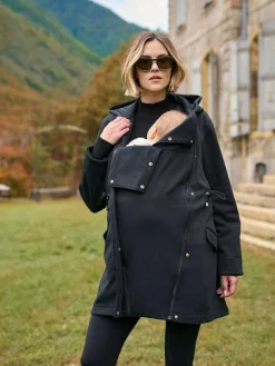 Hot Seraphine Black 3 in 1 Maternity & Babywearing Premium Top