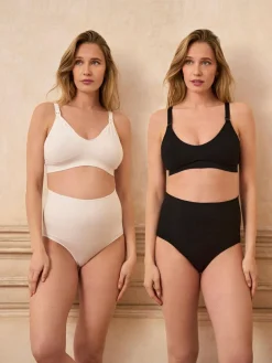 Seraphine Black & White Post Maternity Support Briefs 2 Pack^Women Shapewear