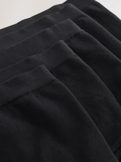 Seraphine Black Cotton Rib Jersey Maternity & Postpartum Briefs 5 Pack^Women Panties|All Lingerie