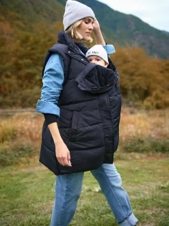 New Seraphine Black 3-In-1 Maternity & Babywearing Gilet