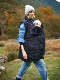 New Seraphine Black 3-In-1 Maternity & Babywearing Gilet