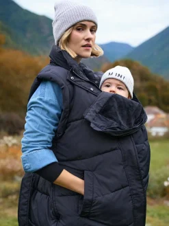 New Seraphine Black 3-In-1 Maternity & Babywearing Gilet