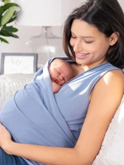 Outlet Seraphine Skin to Skin Babywearing Sleeveless Top Blue