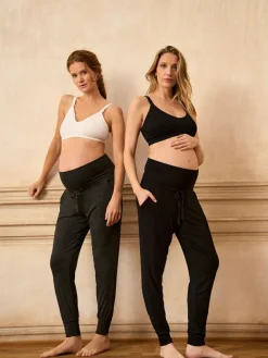 Seraphine Charcoal Grey & Black Maternity Loungewear Trousers 2 Pack^Women Nightwear|Leggings & Sweatpants