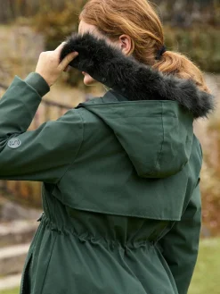 New Seraphine Premium Sub-Zero Down Filled 3-In-1 Maternity & Babywearing Parka Green