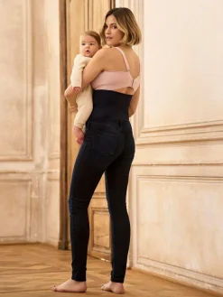 Discount Seraphine Premium Organic Post Maternity Skinny Jeans Indigo Blue