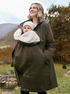 Seraphine 3 in 1 Maternity & Babywearing Parka with Borg Lining^Women Coats & Jackets|Coats & Jackets
