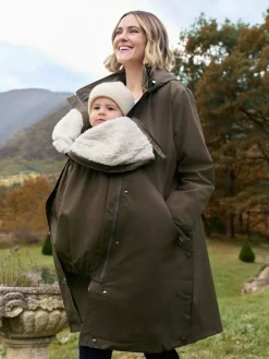 Seraphine 3 in 1 Maternity & Babywearing Parka with Borg Lining^Women Coats & Jackets|Coats & Jackets