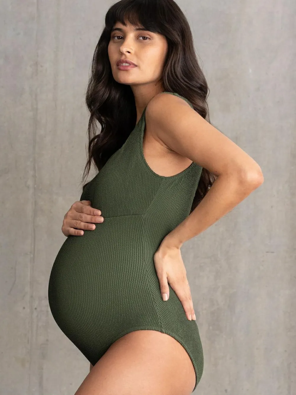 Seraphine Textured Maternity Swimsuit^Women Swimwear