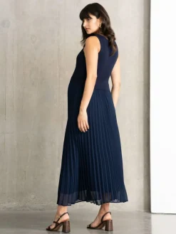 Seraphine Maternity Blue Dress with Topper^Women Maxi Dresses