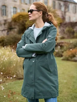 Hot Seraphine Maternity Green Lightweight Parka