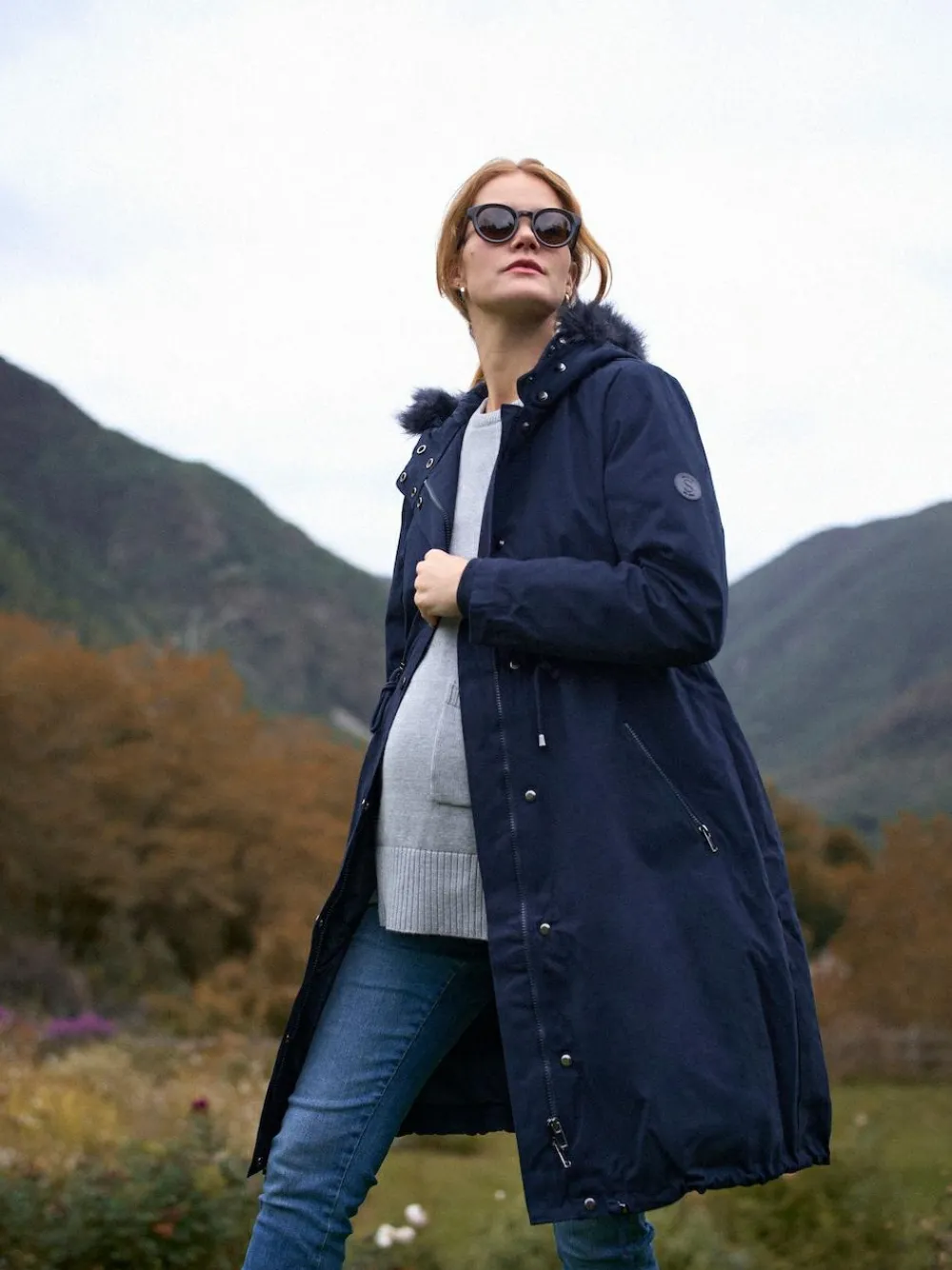 Seraphine Navy Blue Premium Sub-Zero Down Filled 3-In-1 Maternity & Babywearing Parka^Women Coats & Jackets|Coats & Jackets