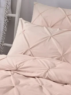 Hot Serene Pink Lara Duvet Cover And Pillowcase Set