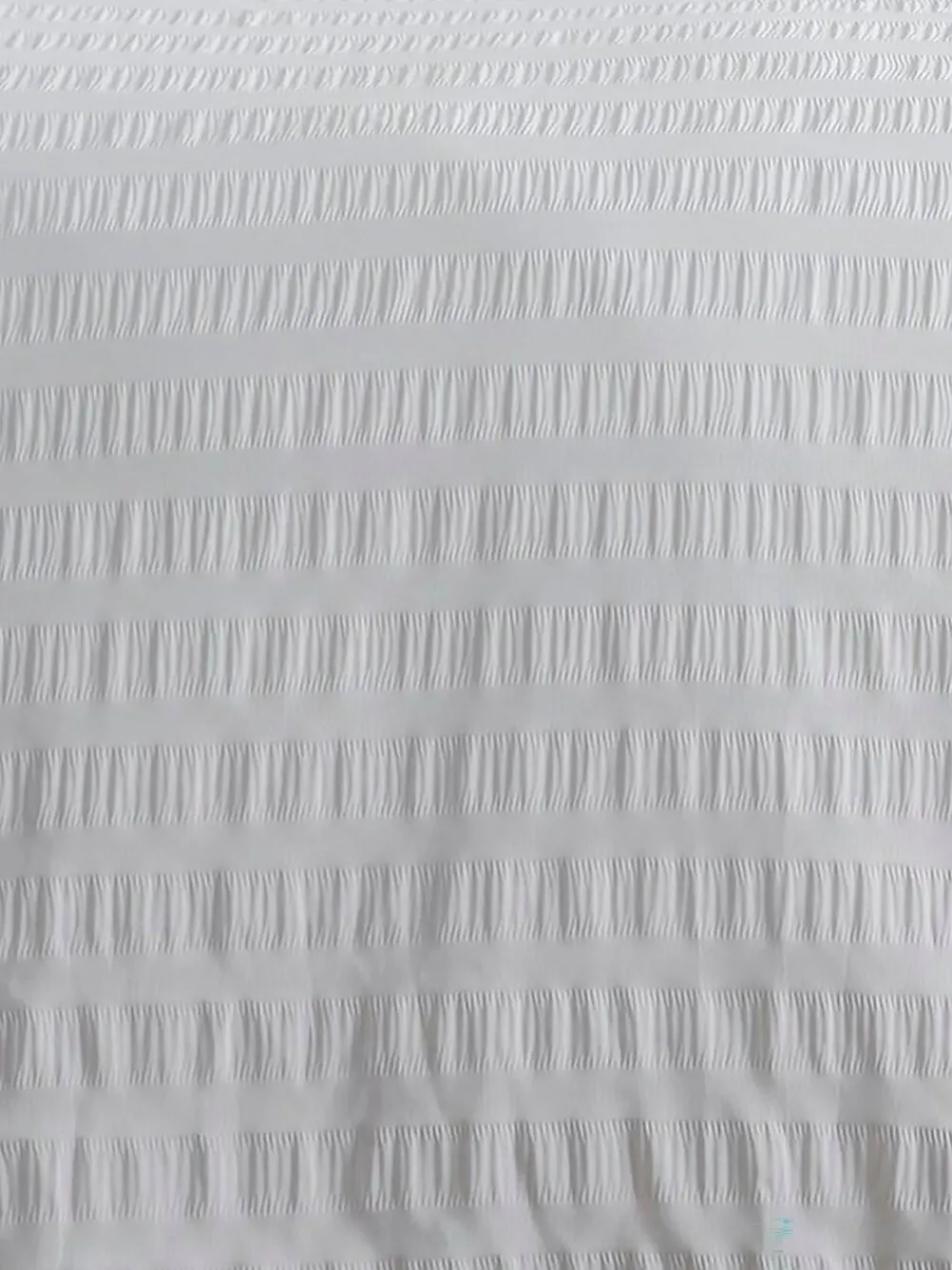 Hot Serene Honley Seersucker Textured Duvet Cover Set White