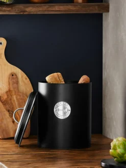 Next Set of 3 Black Badge Single Storage Jars^ Storage & Organisation