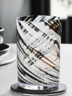 Discount Next Set of 2 Black Confetti Swirl Tumbler Glasses