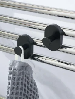 Next Set of 2 Black Magnetic Hooks^ Bathroom Accessories|Storage & Organisation