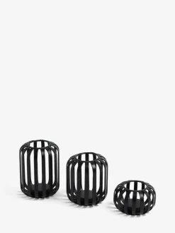 Hot Next Set of 3 Black Wire Tea Light Candle Holders