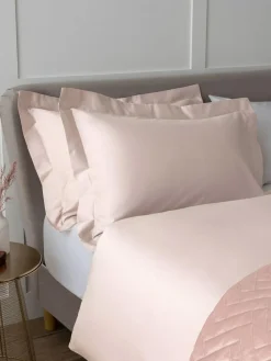 Clearance Next Set of 2 Blush Pink 400 Thread Count Egyptian Cotton Pillowcases