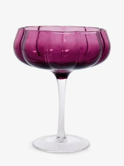 New Next Set of 2 Ottilie Cocktail Glasses Burgundy Red
