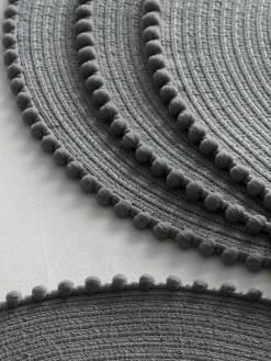 Next Set of 4 Pom Pom Placemats^ Table Linen, Placemats & Coasters