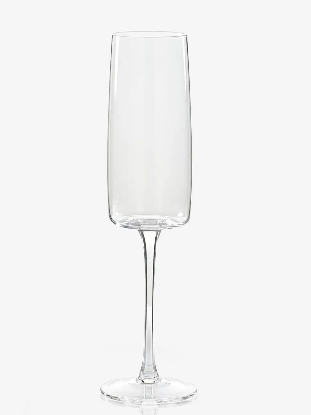 Next Set of 4 Clear Angular Champagne Flutes^ Glassware