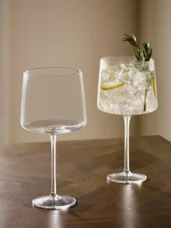 Next Set of 2 Clear Angular Gin Glasses^ Glassware