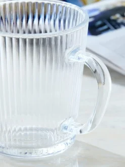 Next Set of 2 Clear Hollis Glass Mugs^ Mugs & Cups