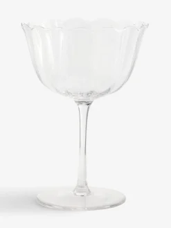 Best Next Set of 2 Clear Sadie Scallop Cocktail Glasses