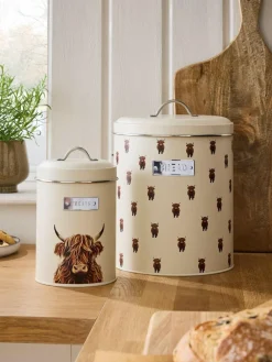 Next Set of 2 Cream Bread bin and Treat Storage Jars^ Storage & Organisation