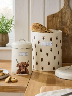 Next Set of 2 Cream Bread bin and Treat Storage Jars^ Storage & Organisation