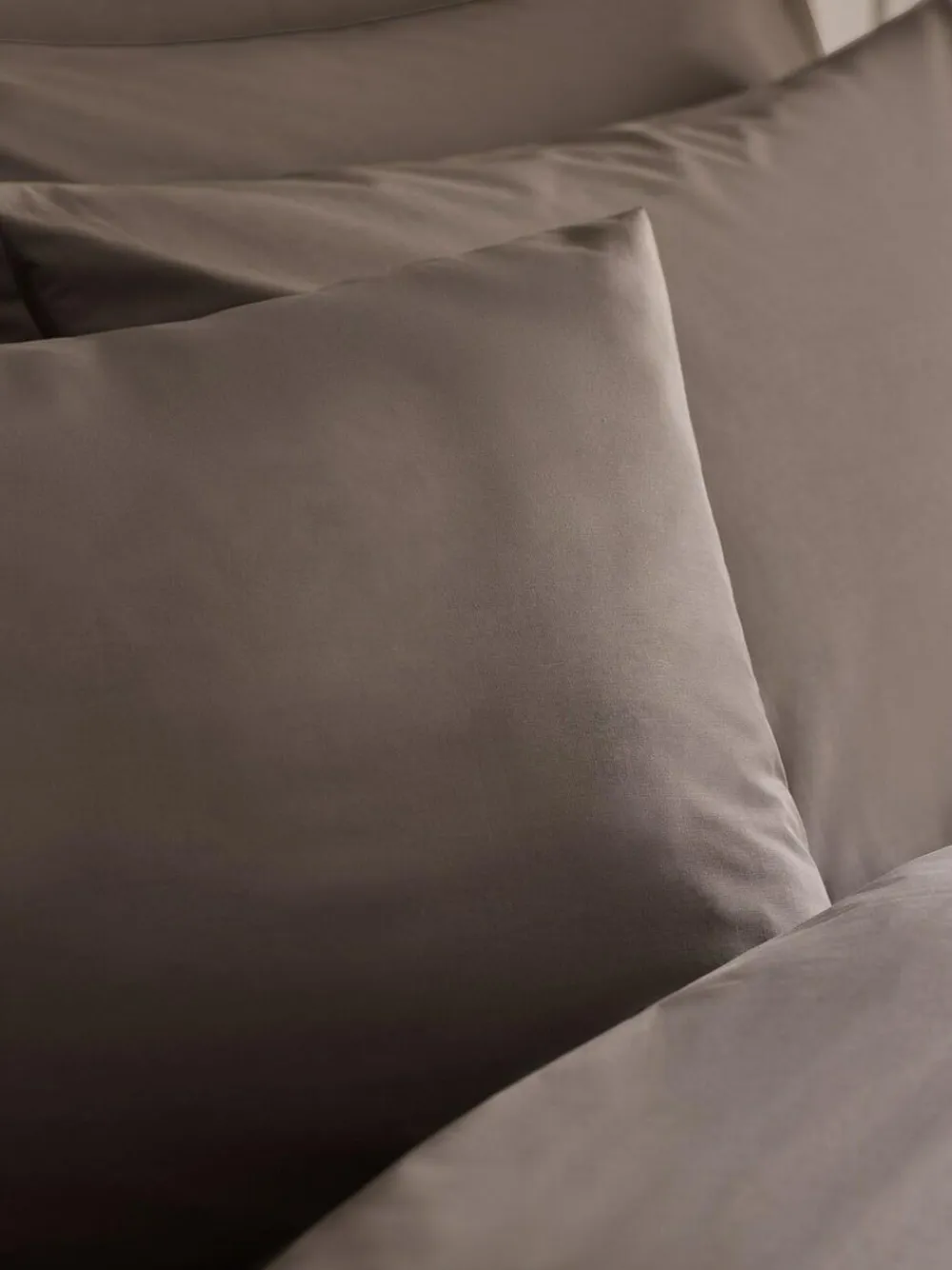 Sale Next Set of 2 Dark Natural Cotton Rich Pillowcases