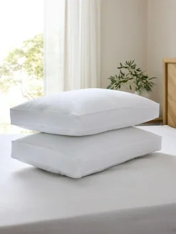 Next Set of 2 Firm Ultimate Feels Like Down Pillows^ Duvets & Pillows