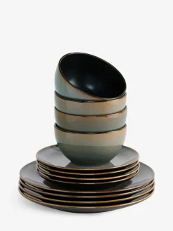 Online Next Set of 4 Grey Hampton Side Plates