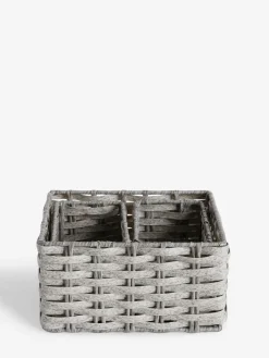 Next Set of 3 Grey Mini Grey Storage Baskets^ Storage & Organisation