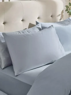Next Set of 2 Mid Blue 400 Thread Count Egyptian Cotton Pillowcases