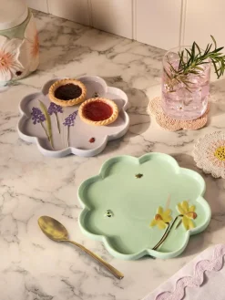 New Next Set of 4 Multi Flower Set of 2 Side Plates