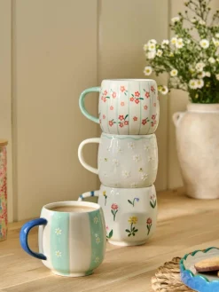 Next Set of 4 Multi Maisie Floral Stacking Mugs^ Mugs & Cups
