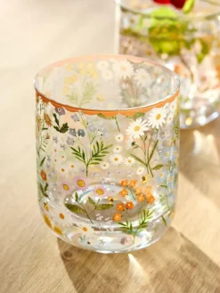 Next Set of 4 Multi Maisie Floral Tumbler Glasses^ Glassware