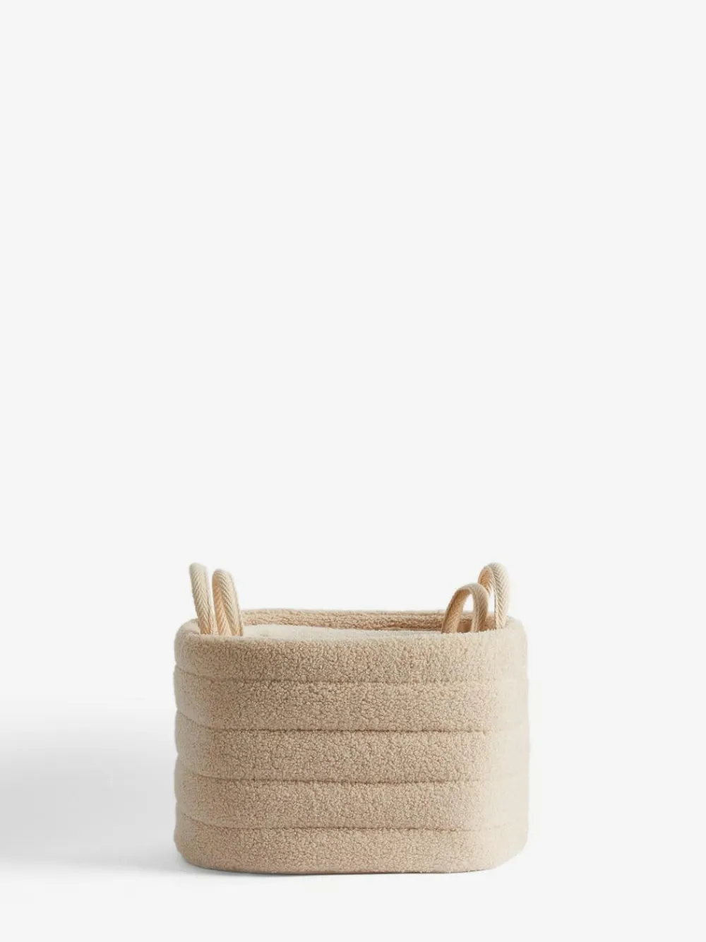 Next Set of 2 Natural and Cream Boucle Storage Baskets^ Storage & Organisation