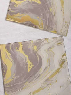 Discount Next Set of 2 Galaxy Glass Placemats Natural